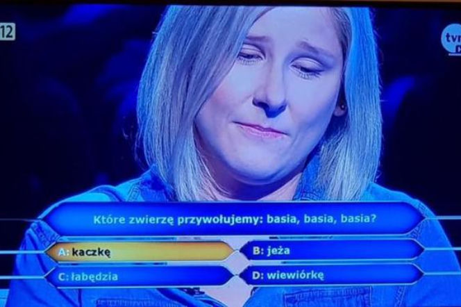 Milionerzy. Pytanie o Basię