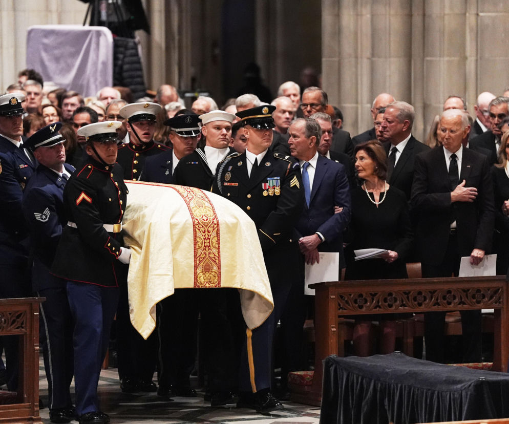 Bush, Biden i Harris wzięli udział w pogrzebie b. wiceprezydenta Dicka Cheneya