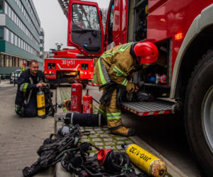 Gdańsk. Ewakuacja w Centrum Medycyny Nieinwazyjnej. Pożar w UCK