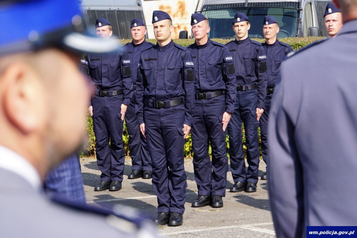 Nowi policjanci na Warmii i Mazurach