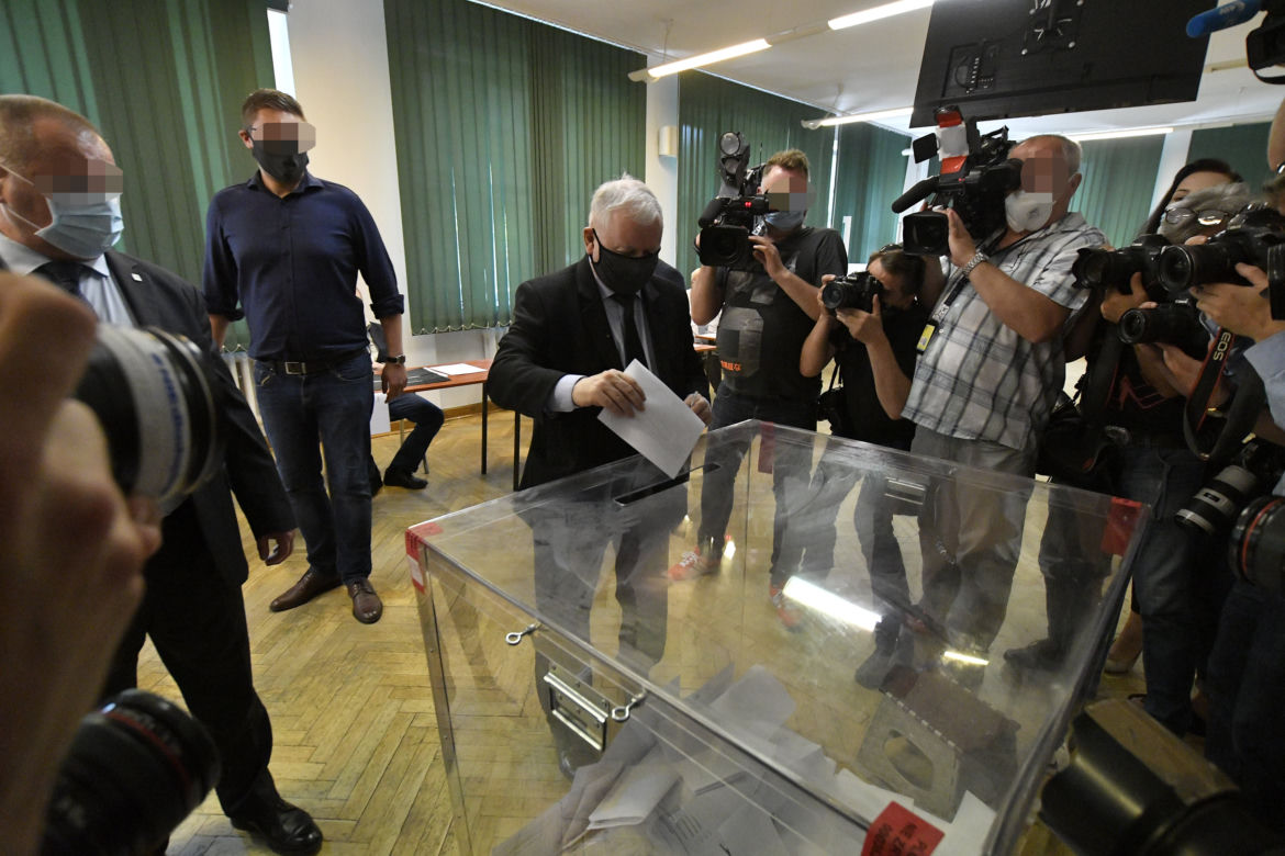 Wybory 2020 Prezes PiS Jarosław Kaczyński oddał swój głos
