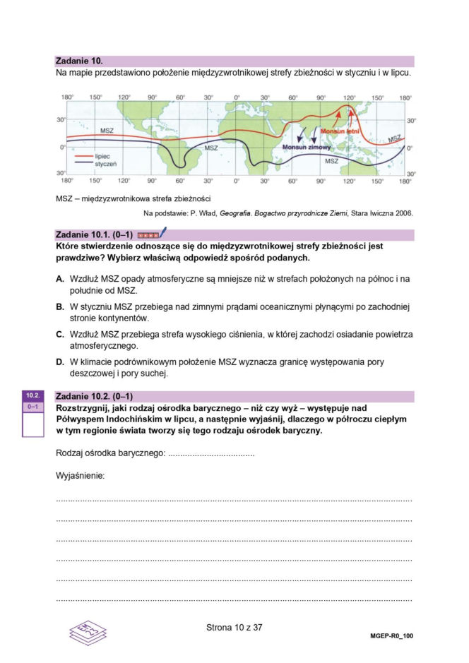 Próbna matura 2026 geografia. Wszystkie ODPOWIEDZI i ARKUSZE CKE i 15.01.2026.