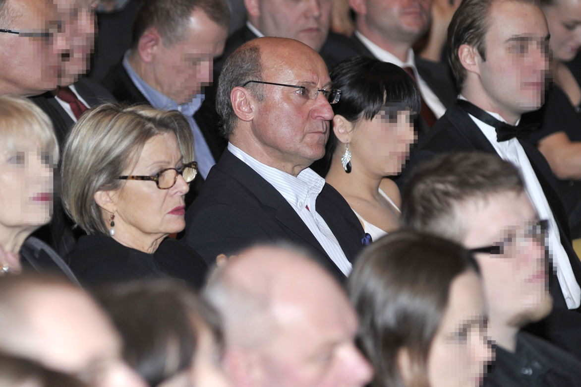 Piotr Fronczewski z żoną Ewą