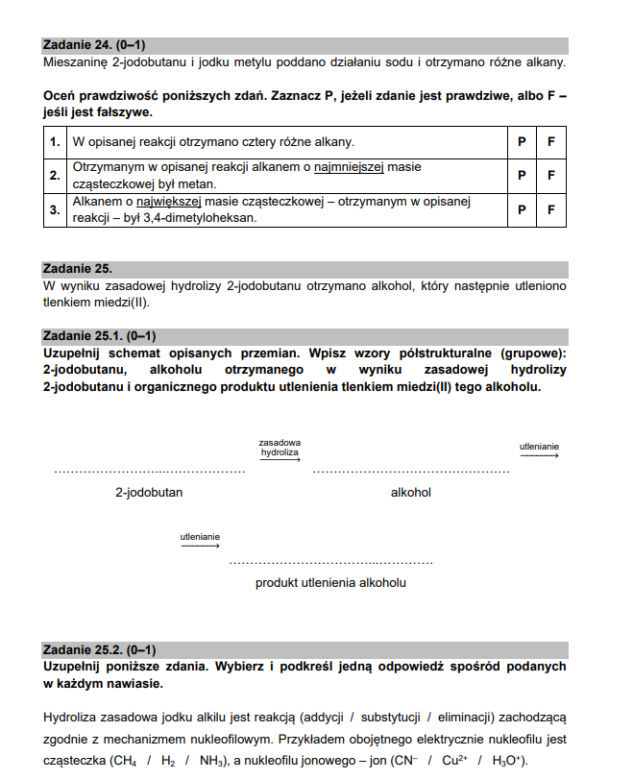 Matura z chemii 2021 - arkusz PDF