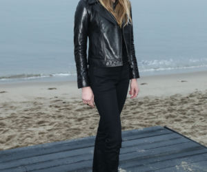 Amber Heard na pokazie Saint Laurent