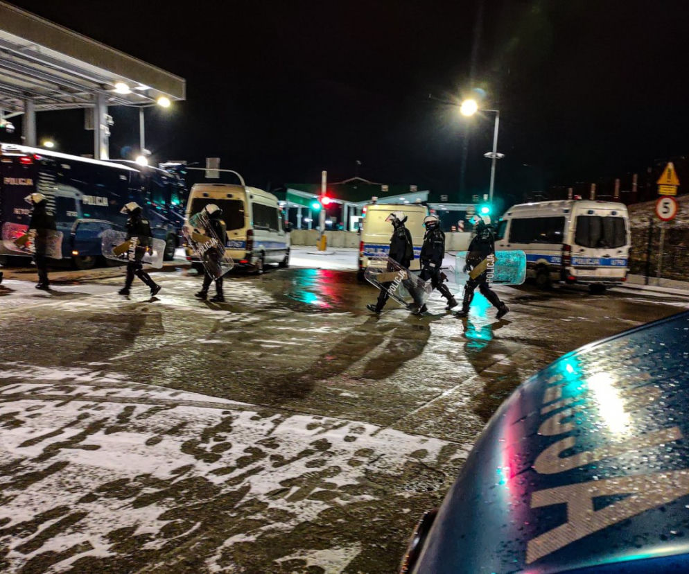 Atak na policjantów na granicy