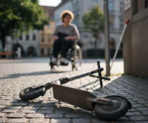 Hulajnogi elektryczne blokują chodniki. Poseł pyta ministra o radykalne zmiany w przepisach