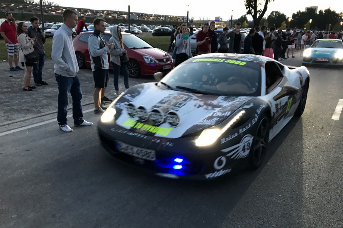 Gumball 3000 2017 w Polsce, Warszawa Stadion Narodowy