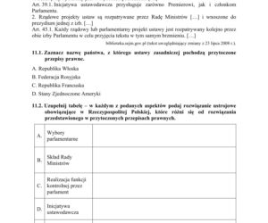 Matura: WOS. Zadania z 2018 ROKU,  akusze CKE