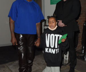 Kanye West i North West w bluzie wyborczej taty