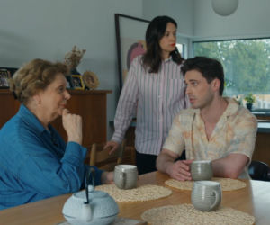 Barwy szczęścia odc. 3274. Cezary Rawicz (Marcel Opaliński), Natalia (Maria Dejmek),  Józefina Rawiczowa (Elżbieta Jarosik)