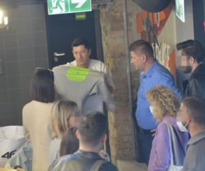 Robert Lewandowski w restauracji Nine's