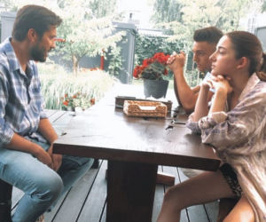 Barwy szczęścia. Luiza (Julia Zielińska), Mirek (Oliwier Kozłowski), Damian (Michał Lesień)