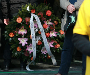 Pogrzeb Mirosława Krawczyka w Gdańsku: Aneta Zając i Mikołaj Krawczyk