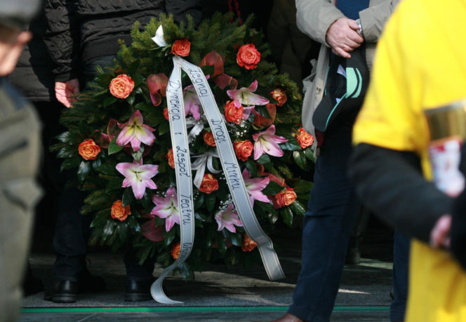 Pogrzeb Mirosława Krawczyka w Gdańsku: Aneta Zając i Mikołaj Krawczyk