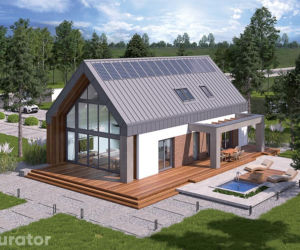 Projekt A102a Dom z klimatem - wariant I