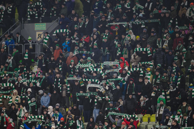 Lechia Gdańsk - Cracovia, zdjęcia kibiców z meczu 20. kolejki PKO BP Ekstraklasy