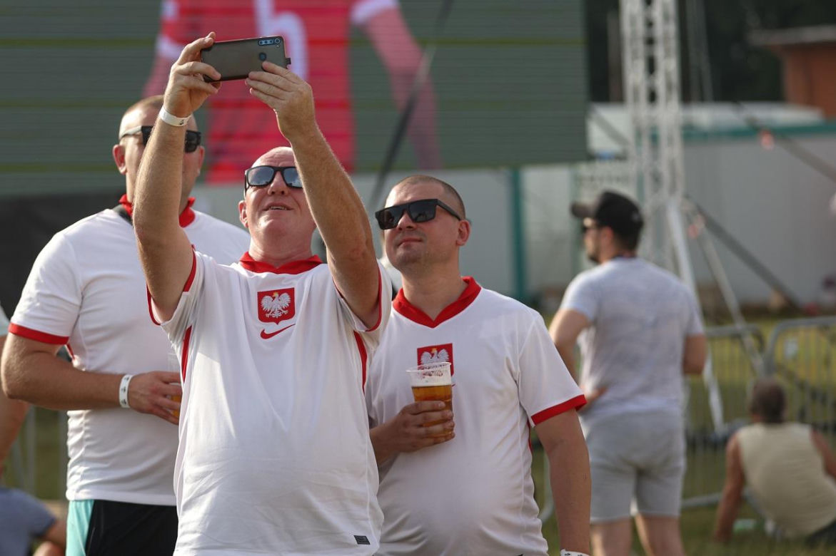 Euro 2024. Mecz Polska - Austria. Strefa Kibica na American Cars Mania w Katowicach 