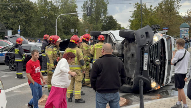Wypadek w Warszawie