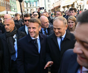 Emmanuel Macron już w Gdańsku i wzbudza ogromne zainteresowanie!