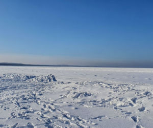 Plaża w Świnoujściu w zimowej odsłonie