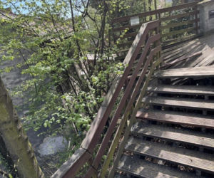 Zawalenie się schodów w Cieszynie