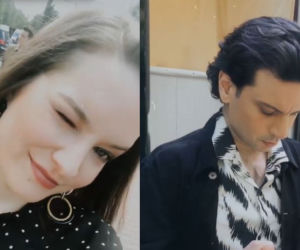 Na Wspólnej. Kasia (Julia Chatys) i Daniel Salman na planie