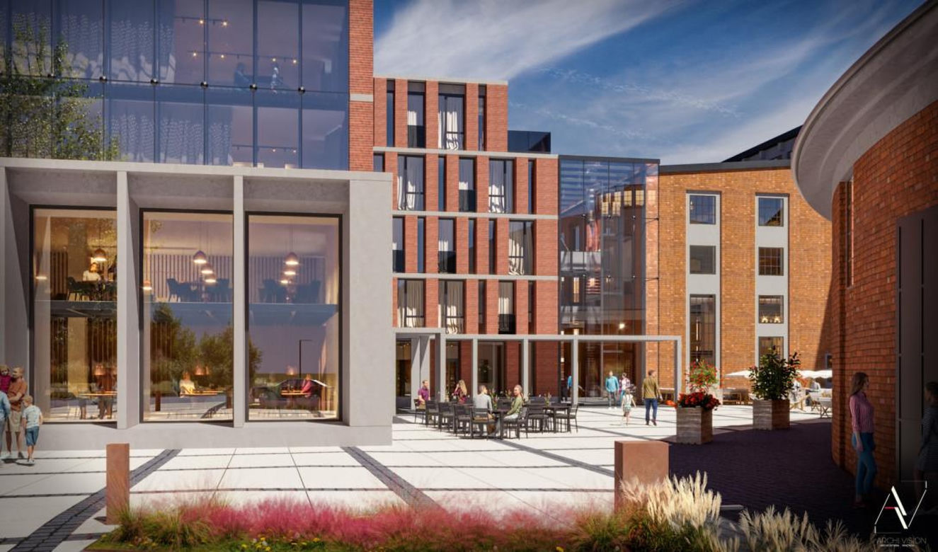 Wizualizacje kompleksu mixed-use Stara Cegielnia w Krakowie