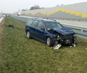 Wypadek na trasie S8 pod Tuszynem