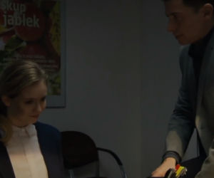 M jak miłość odcinek 1364, Marek (Kacper Kuszewski), Justyna (Olga Kalicka)