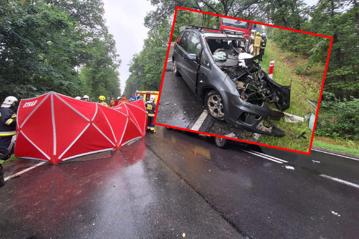 Śmiertelny wypadek na DK 69 pod Kępnem. Nie żyje dwóch kierowców 