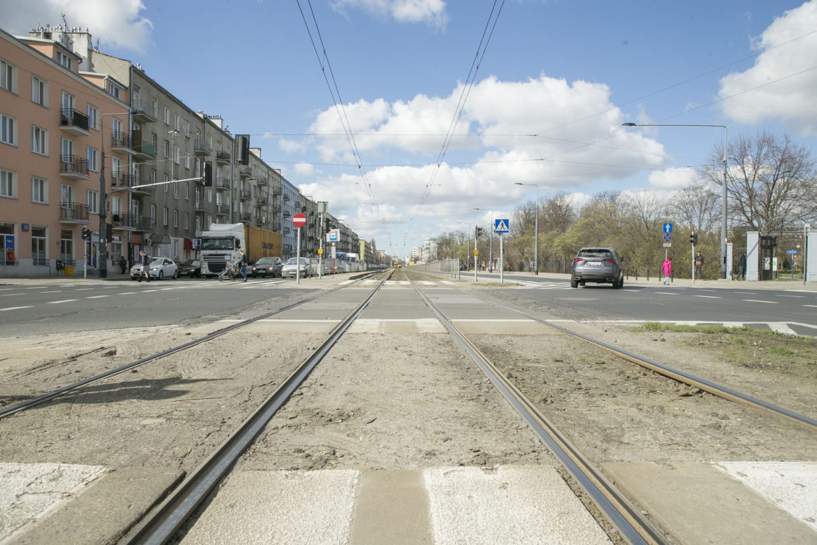 Remont torowiska na Grochowskiej