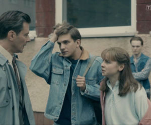 Stulecie Winnych 4, odc. 48: Komornicki (Marcin Kwaśny), Małgosia (Zofia Stafiej), Marcin (Rafał Kowalski)