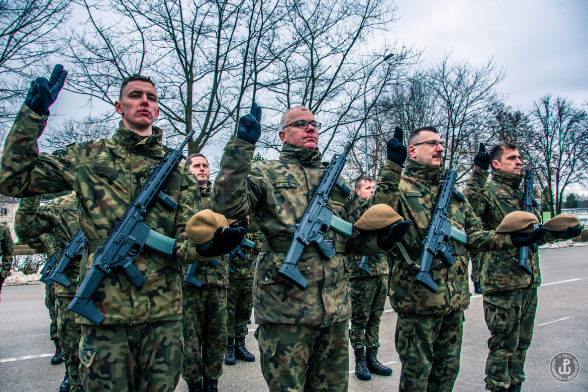 Przysięga Wojsk Obrony Terytorialnej w Kielcach - luty 2023