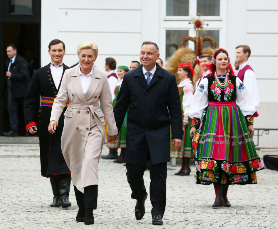 Stylowa Agata Duda na jesień