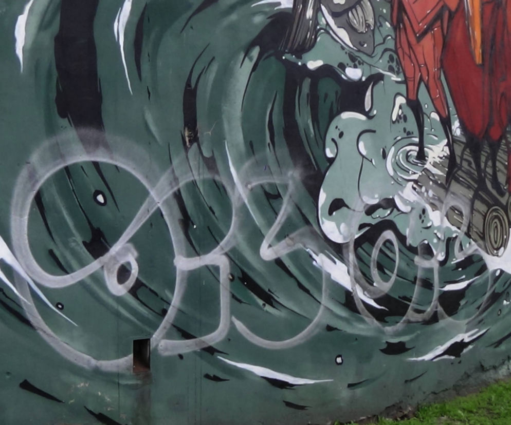 Wandale zniszczyli mural na ul. Toruńskiej w Bydgoszczy