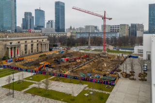 Powstaje Teatr TR Warszawa. Czarny gmach projektu Thomasa Phifera stanie przy MSN-ie