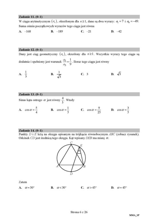 Matura 2019 z matematyki