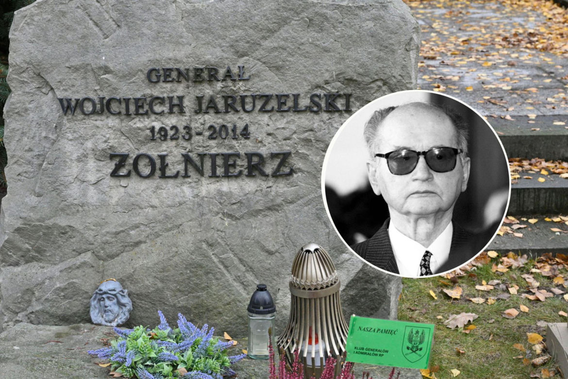 Grób Jaruzelskiego na Powązkach Wojskowych