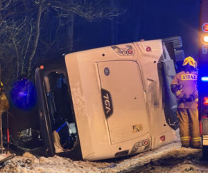 Koszmarny wypadek autobusu pod Wyszkowem