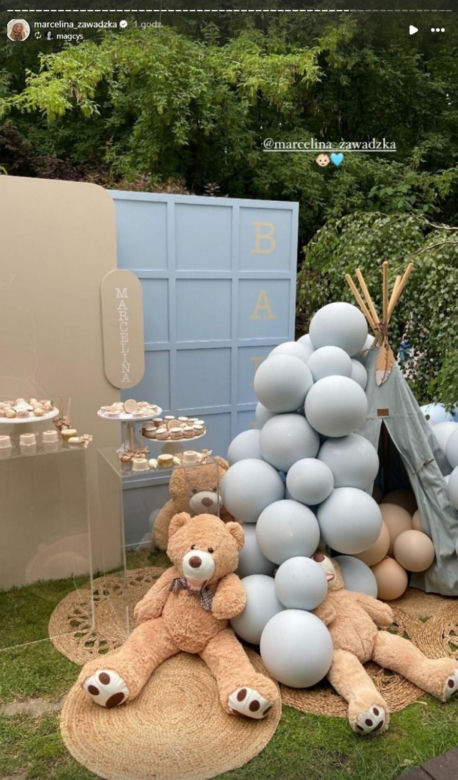 Obłedne baby shower Marceliny Zawadzkiej. Aż kapało od kasy! Znamy płeć dziecka