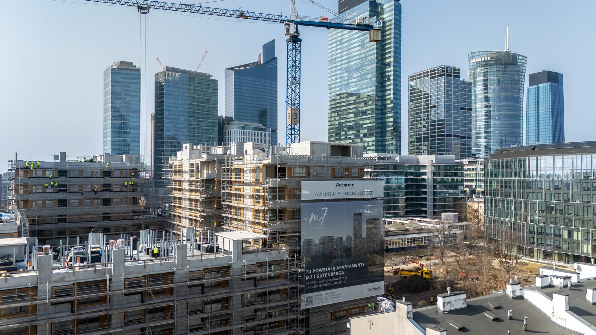 Inwestycja Apartamenty M7 w Warszawie w marcu 2026 r.