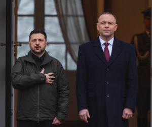 Tak wyglądało oficjalne przywitane Wołodymyra Zełenskiego w Pałacu Prezydenckim. Mamy zdjecia