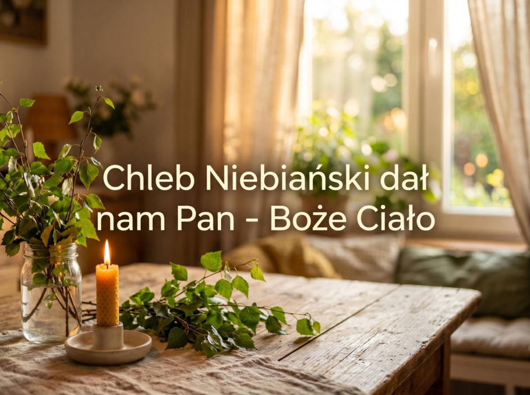 Kartka z życzeniami na Boże Ciało