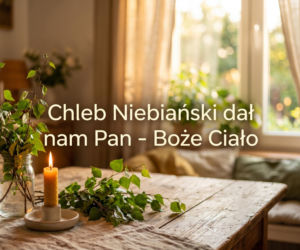 Kartka z życzeniami na Boże Ciało