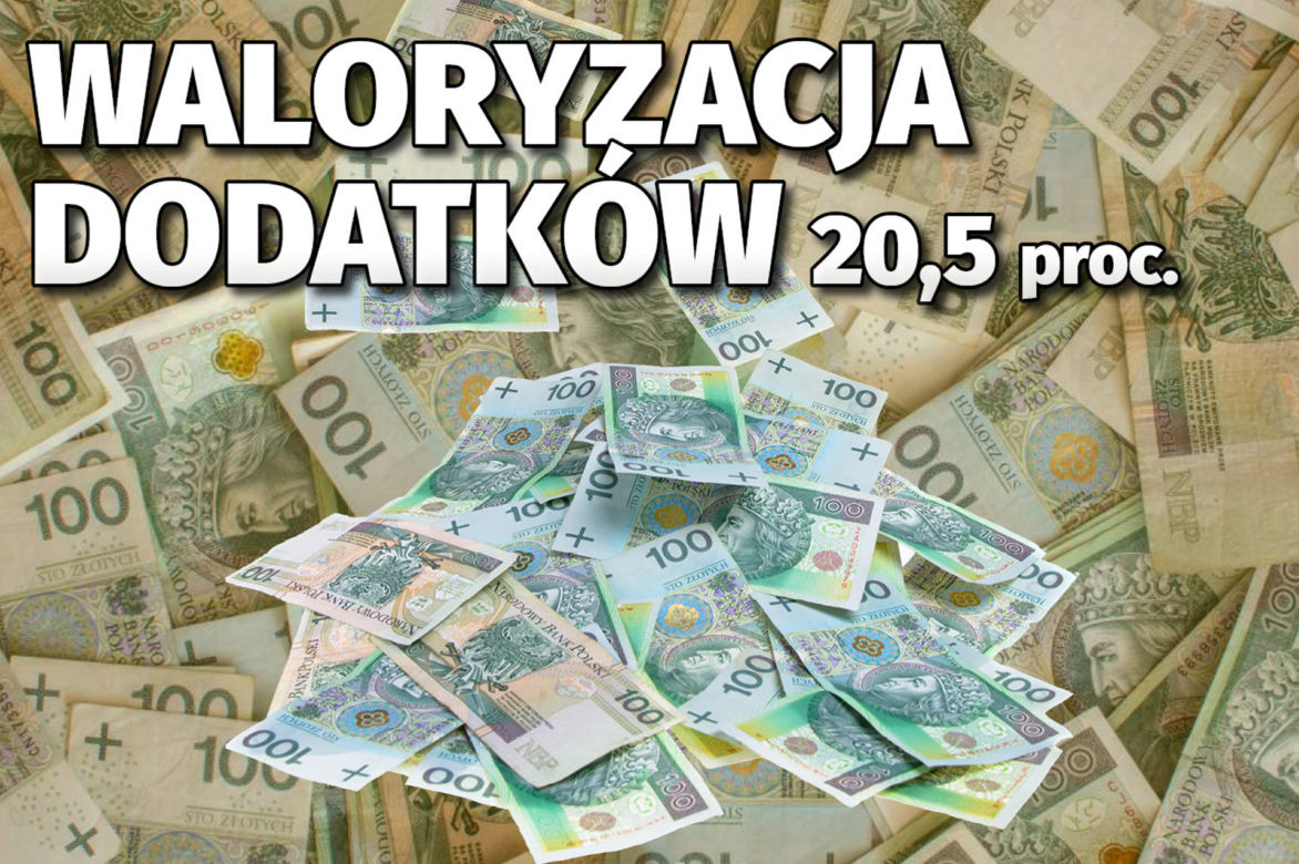 Dodatki dla emerytów przy waloryzacji 20,5 proc.