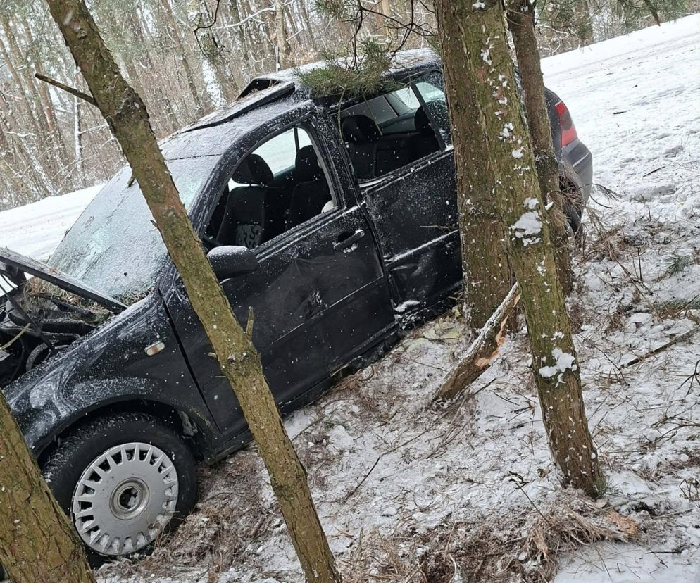 Wypadek na terenie gminy Adamów
