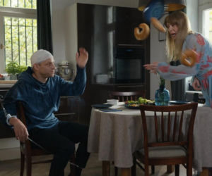 Barwy szczęścia, odcinek 3299. Łukasz (Michał Rolnicki), Agnieszka (Katarzyna Tlałka)