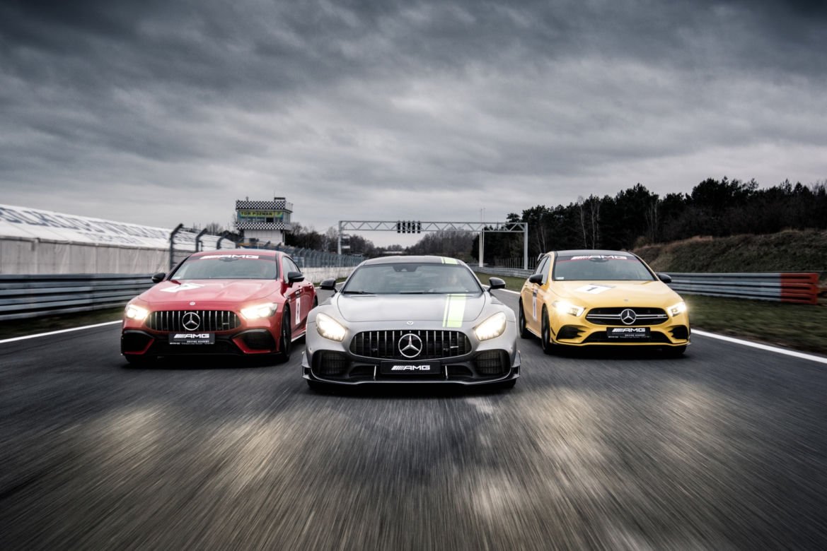 AMG Driving Academy 2019, Mercedes-AMG GT R PRO, Mercedes-AMG GT R 63 s 4MATIC+ 4-Door Coupe, Mercedes AMG A 35 4MATIC