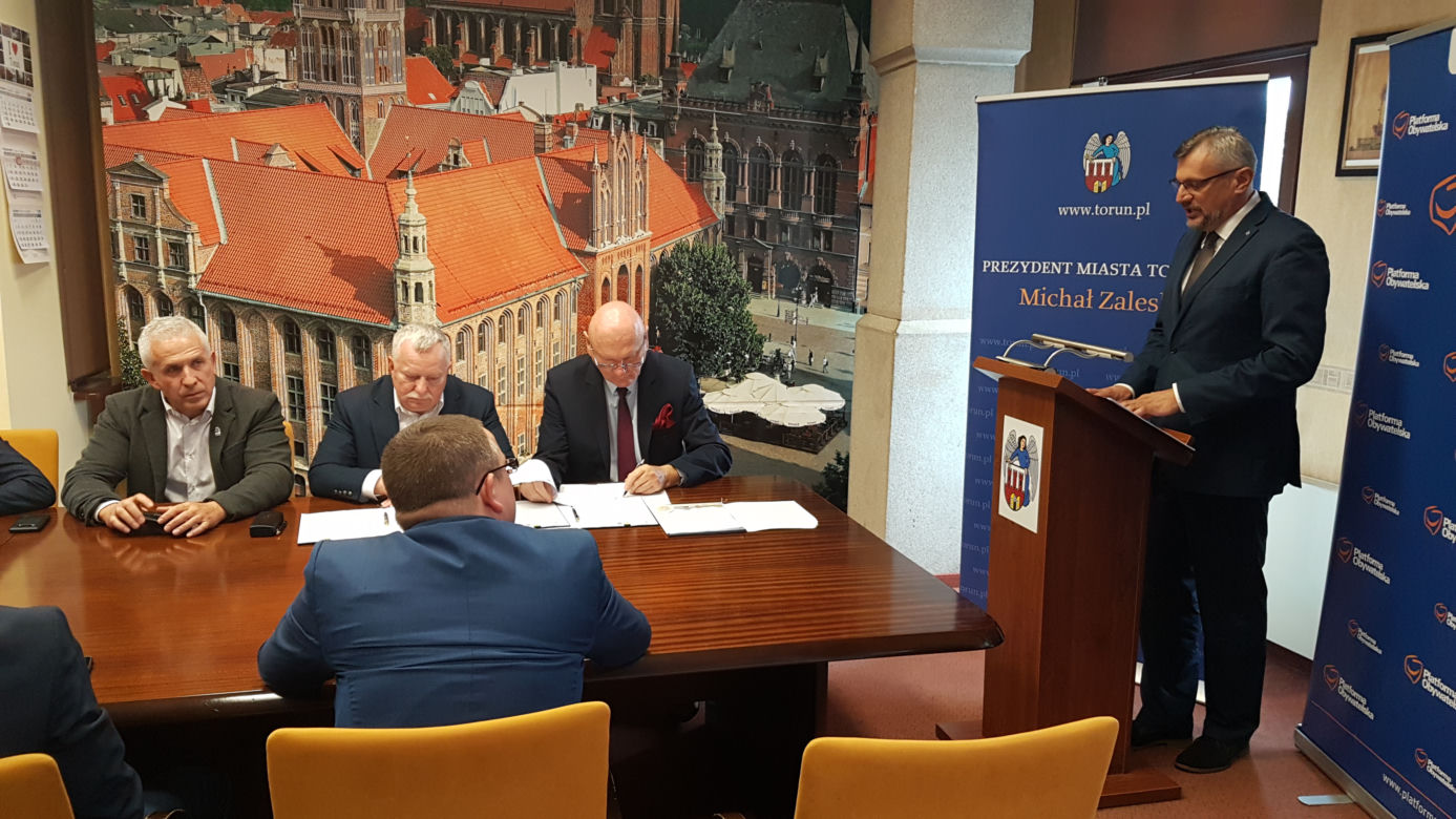 Prezydent Torunia zawarł porozumienie z Koalicją Obywatelską